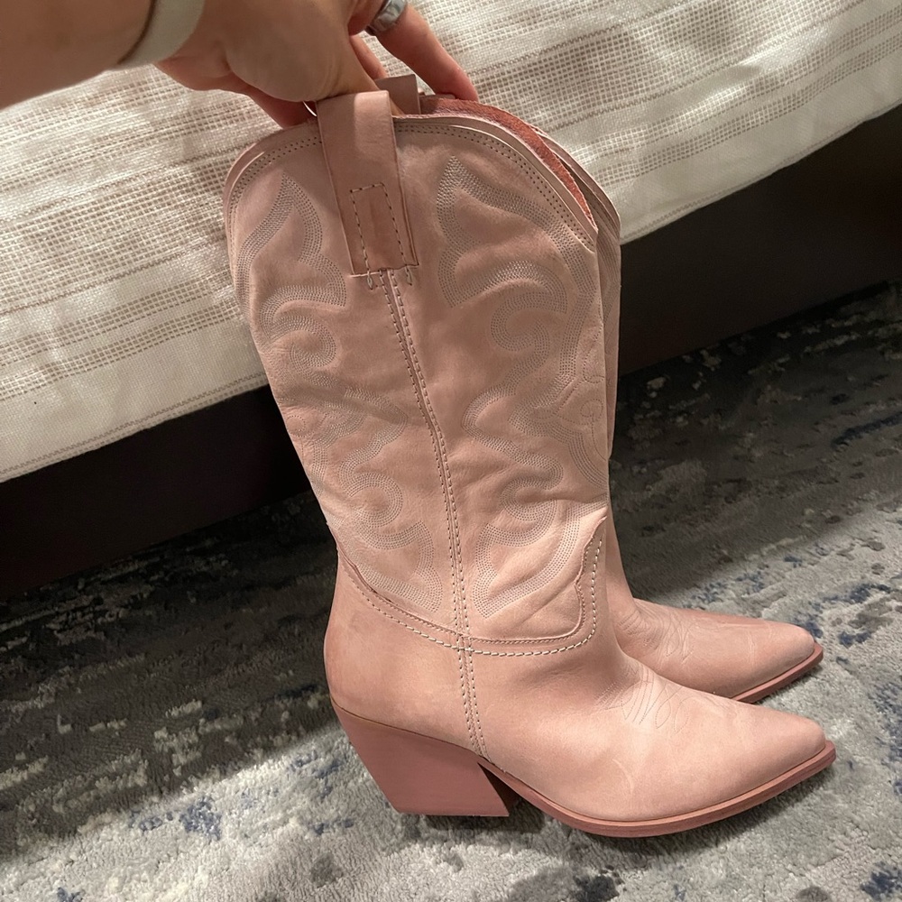 Light pink cowboy boots